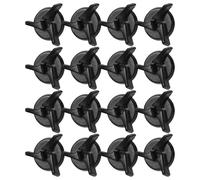 Plastique Vis de Casque de Moto pour Visière 16 Pièces Noire | Fixation, Installation Facile, Matériel Portable, pour Charnière de Casque et Visière