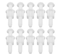 Plastique Vis de Fixation Blanc, 10 Pièces pour Siège de Toilette | Résistant à L’humidité, Finition Anticorrosion, pour Rénover la Salle de Bain et Réparer les Liaisons du Réservoir