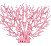 Plastique vivant artificiel plante corail Orament pour aquarium réservoir de poissons sous-marins rose grand