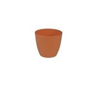 Plastkon Décoration Pot Ella Mat Diamètre 18 cm, Orange