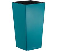 Plastkon Décoration Pot en de et Outdoor Pot Elise Mat 25 cm, Turquoise