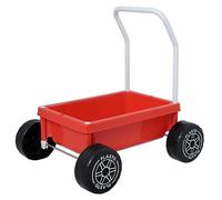 Plasto Chariot d'apprentissage avec roue silencieuse, rouge