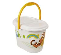 Plastorex Seau à Langer Décoré Blanc avec Décor