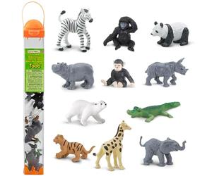 Plastoy - 6800-04 - Figurine - Animal - Tubo Figurine - Animal Sauvages Bebes, A2744