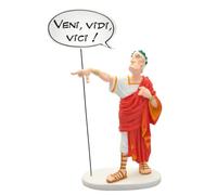 Plastoy Astérix Figurine César Collection Bulles Veni, Vidi, Vici, Nouvelle édition - Résine - 20 cm