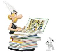 Plastoy Figurine COLLECTOYS Astérix Pile d'albums – Édition limitée, Peinte à la main, 23 cm