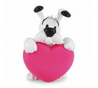 Plastoy Astérix Figurine Idéfix cœur rose - PVC - 6 cm