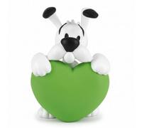 Plastoy Astérix Figurine Idéfix cœur vert - PVC - 5 cm