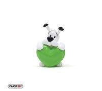 Plastoy Figurine Idéfix Astérix – PVC – cœur vert – 5 cm