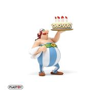 Plastoy Figurine de collection Obélix Joyeux anniversaire PVC 10 cm
