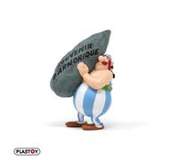Plastoy Figurine Astérix Obélix – Menhir «Souvenir d'Armorique» – PVC – 8 cm