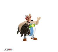 Figurine de collection - Plastoy Astérix - Obélix portant un sanglier - 6,50 cm - Mixte