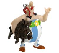 Plastoy Astérix Figurine Obélix portant un sanglier - Plastique - 8 cm