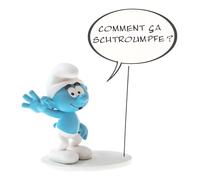 Figurine de collection bulle "Comment ça Schtroumpf ?"