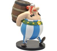 Plastoy – Figurine Astérix : Obélix et son tonneau – 19 cm