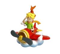 Plastoy Figurine Le Petit Prince et le Renard en Avion, M, Noir