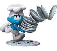 Plastoy - Figurine Schtroumpf Pile d'Assiettes