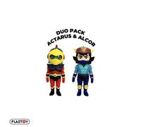 Duo figurines - PLASTOY - Goldorak Alcor et Actarus - Plastique - 7 cm