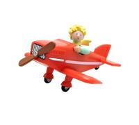 Plastoy Le Petit Prince Figurine Petit Prince dans Son Avion - Résine - 5 cm