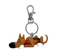 Plastoy Porte-clés Lucky Luke Rantanplan couché – Plastique – 8 cm