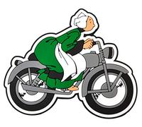 Plastoy Magnet Vintage 2D BECASSINE A Moto