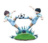 Plastoy Olive et Tom Statuette Olivier Atton et Ben Becker Golden Twin Shoot - Résine - 32 cm