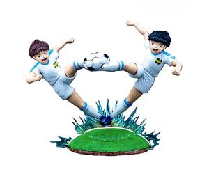 Plastoy Olive et Tom Statuette Olivier Atton et Ben Becker Golden Twin Shoot - Résine - 32 cm