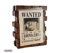 Plastoy Tirelire One Piece Affiche Wanted Roronoa Zoro - PVC 16 cm