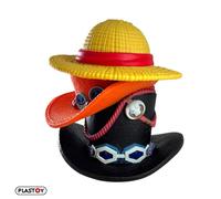 Plastoy Tirelire One Piece – Pile de chapeaux Luffy, Ace et Sabo – Plastique 15 cm