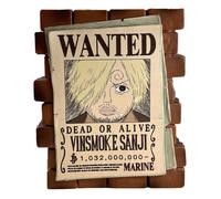Plastoy – Tirelire One Piece Affiche Wanted Sanji Vinsmoke – PVC, 16 cm