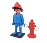 Plastoy Figurine Playmobil Collectoys 217 – Le Pompier – Vintage de collection