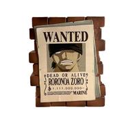 Plastoy - Tirelire One Piece : Affiche Wanted Zoro