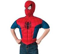 plastron 3d et cagoule ultimate spider-man enfant - rubie's france r883271 Rouge G