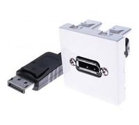 Plastron 45 x 45 avec câble DisplayPort coudé - 10m G
