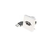 Plastron 45 x 45 avec câble USB amplifié coudé - 10 m