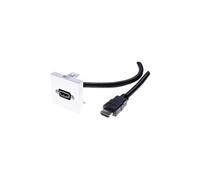 Plastron 45 x 45 avec cordon HDMI coudé - 10 m