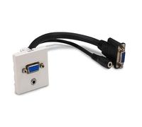 PLASTRON-ADAP-VGA F/F + JACK 3.5 20 CM