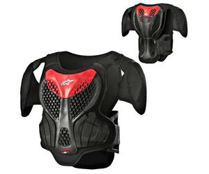 plastron alpinestars a-5 s enfant noir / rouge S / M