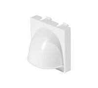 Plastron cache câbles - MARQUE - 45x45 mm - Blanc - Intérieur - Utilisation facile