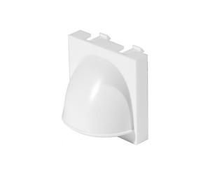 Plastron cache câbles - MARQUE - 45x45 mm - Blanc - Intérieur - Utilisation facile