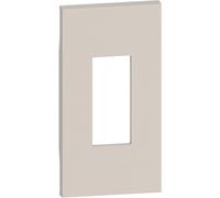 Plastron de finition Living Now pour prise RJ45 2 modules - sable