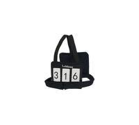 Plastron et dossard numéroté pour peluche LeMieux Noir TU