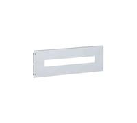 Plastron métal à vis pour appareils modulaires dans XL³4000 ou XL³800 - haut. 150mm - 24 modules