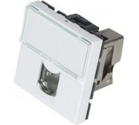 Plastron mosaic 45X45 1 port RJ45 cat 6A stp G