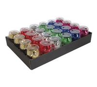 Plat.24 oeufs mét. 10mx7mm coque classic - Assortiment