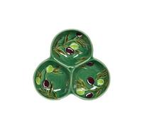 Plat 3 compartiments Olive 23 cm Table passion