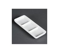 Plat à 3 compartiments blanc