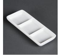 Olympia C336 Lot de 12 platsà 3 sections Blanc