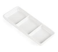 Plat à 3 Compartiments Blanc x 12 Olympia 1 G