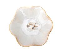 Plat à bijoux en céramique, plateau à bijoux en forme de feuille, bol à clés, support à bijoux, petit anneau de plat, assiette à bijoux, bibelots, plateau décoratif pour table d'entrée, décoration
